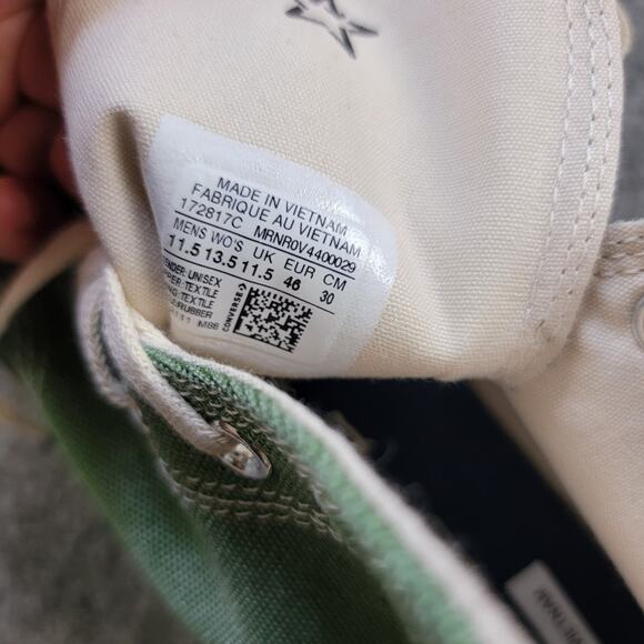 Converse Chuck Taylor 70 High Green 172817C Unisex 11.5 - Picture 10 of 12
